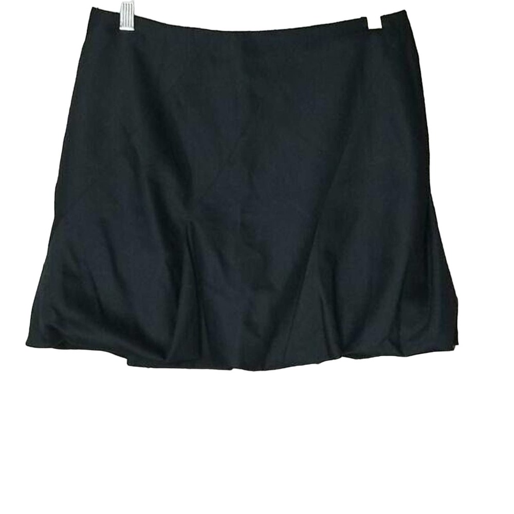 Chloe Black 100% Wool Bubble Hem A-line Mini Skirt Women's 40 / 8